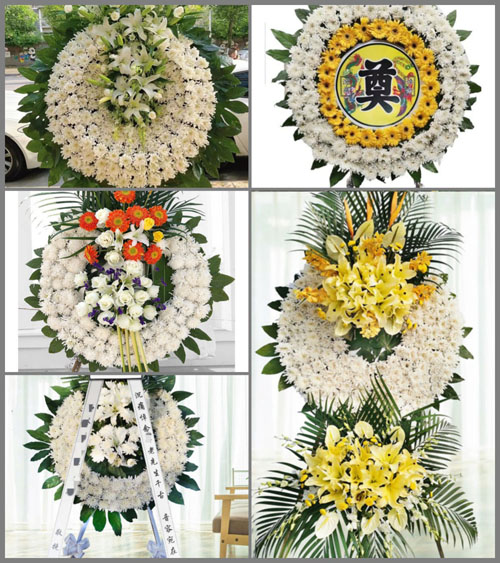 广东揭阳市普宁市梅林镇尖石村花圈速递